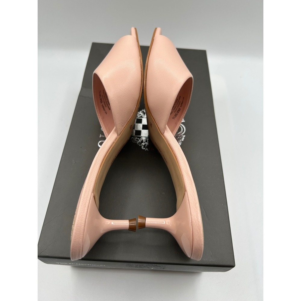 Vince Camuto Faiza Mules,Womens 6M,Pale Peony Pink Leather,Kitten Heel,(NIB) - Picture 4 of 14